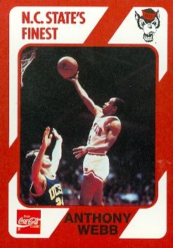 Picture of Anthony Spud Webb Basketball Card (N.C. North Carolina State) 1989 Collegiate Collection No.133