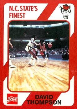 David Thompson Basketball Card (N.C. North Carolina State) 1989 Collegiate Collection No.165 -  Autograph Warehouse, 107933