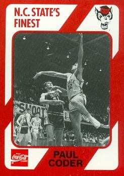 Paul Coder Basketball Card (N.C. North Carolina State) 1989 Collegiate Collection No.65