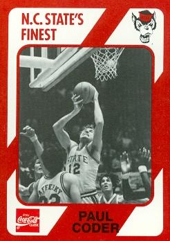 Paul Coder Basketball Card (N.C. North Carolina State) 1989 Collegiate Collection No.66