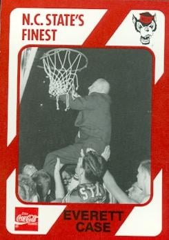 Coach Everett Case Basketball Card (N.C. North Carolina State) 1989 Collegiate Collection No.186