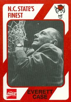 Coach Everett Case Basketball Card (N.C. North Carolina State) 1989 Collegiate Collection No.188