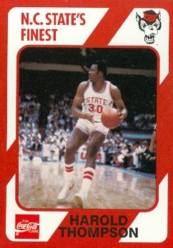 Picture of Harold Thompson Basketball Card (N.C. North Carolina State) 1989 Collegiate Collection No.116