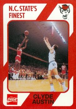 Picture of Clyde Austin Basketball Card (N.C. North Carolina State) 1989 Collegiate Collection No.7
