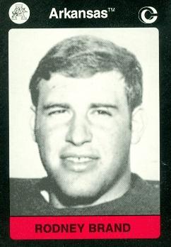 Rodney Brand Football Card Arkansas 1991 Collegiate Collection No77
