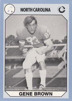 Picture of Gene Brown Football Card (North Carolina) 1990 Collegiate Collection No.156