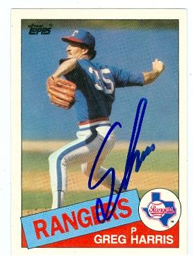 Picture of Greg Harris autographed baseball card (Boston Red Sox) 1985 Topps No.47T Traded