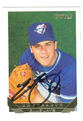 Picture of Ed Sprague autographed baseball card (Toronto Blue Jays) 1993 Topps No.659 Gold