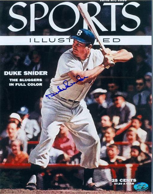 Duke Snider autographed 8x10 Photo Brooklyn Dodgers) Magazine cover photo Image No.SC4 -  Autograph Warehouse, 111262