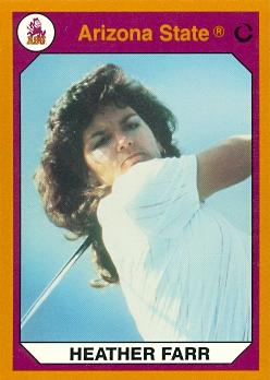 Picture of Heather Farr Golf Card (Arizona State) 1990 Collegiate Collection No.63