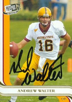 Picture of Andrew Walter autographed Football Card (Arizona State) 2005 Press Pass SE No.G9 Rookie