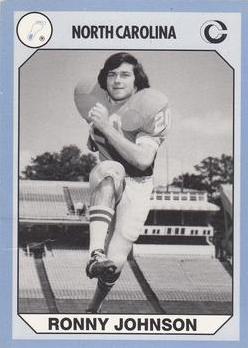 Ronny Johnson Football Card (North Carolina) 1990 Collegiate Collection No.131