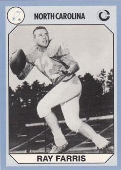 Ray Farris Football Card (North Carolina) 1990 Collegiate Collection No.167 -  Autograph Warehouse, 109784