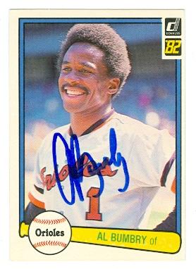 Picture of Al Bumbry autographed baseball card (Baltimore Orioles) 1982 Donruss No.153