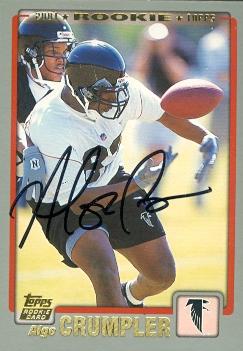 Picture of Alge Crumpler autographed Football Card (Atlanta Falcons) 2001 Topps No.370 Rookie