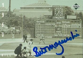 Picture of Bill Mazeroski autographed Baseball Card (Pittsburgh Pirates) 1994 Upper Deck No.66 World Series Home Run