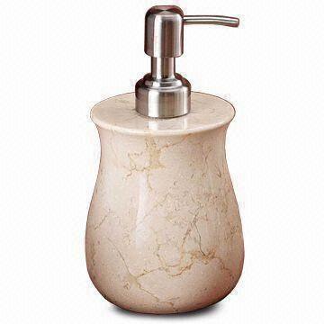 EVCO International 32607 Champagne Marble Boulder Liquid Soap Dispenser