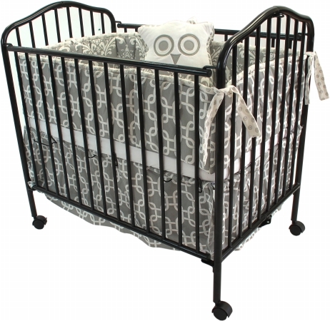 L A Baby Portable Crib Black
