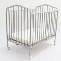 Picture of L A Baby Portable Crib Pewter