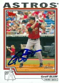 Picture of Geoff Blum autographed Baseball Card (Houston Astros) 2004 Topps No.56