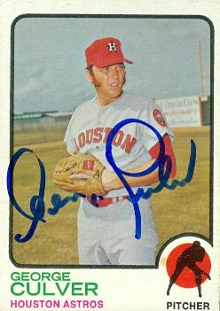 Picture of George Culver autographed Baseball Card (Houston Astros) 1973 Topps No.242