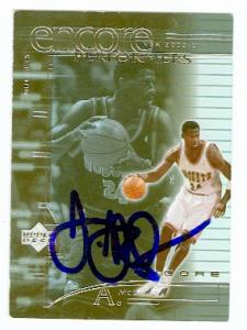 Picture of Antonio McDyess autographed Basketball card (Denver Nuggets) 2001 Upper Deck No.EP5