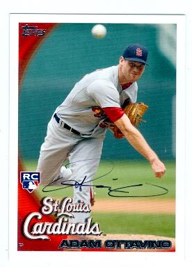 Picture of Adam Ottavino autographed baseball card (St Louis Cardinals) 2010 Topps No.US-6 Rookie Card