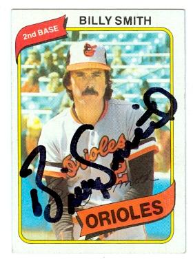 Picture of Billy Smith autographed baseball card (Baltimore Orioles) 1980 Topps No.367