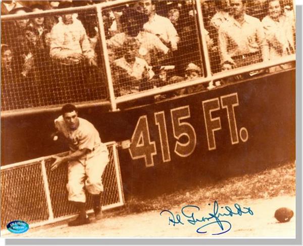 Picture of Al Gionfriddo autographed 8x10 Photo (Brooklyn Dodgers) Image No.1 The 1947 World Series Catch