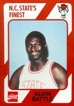 Picture of Alvin Battle Basketball Card (N.C. North Carolina State) 1989 Collegiate Collection No.16