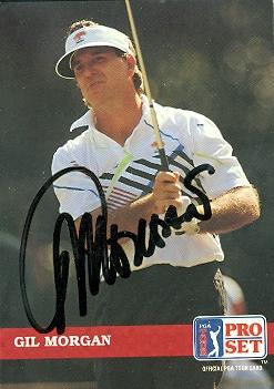 Picture of Gil Morgan autographed trading card (Golf) 1992 Pro Set No.106