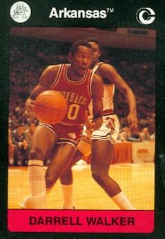 Darrell Walker Basketball Card (Arkansas) 1991 Collegiate Collection No.85