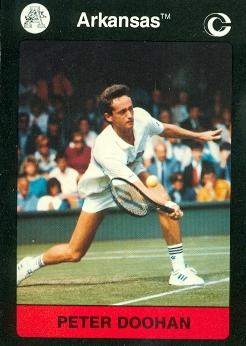 Peter Doohan Tennis Card (Arkansas) 1991 Collegiate Collection No.30