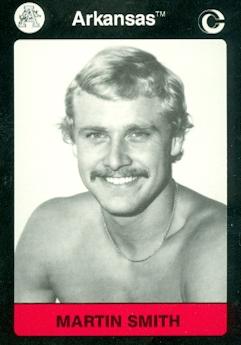 Martin Smith Swimming Card (Arkansas) 1991 Collegiate Collection No.58