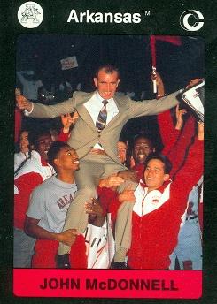 Track Coach John McDonnell Trading Card (Arkansas) 1991 Collegiate Collection No.8