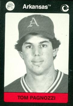 Tom Pagnozzi Baseball Card (Arkansas) 1991 Collegiate Collection No.13