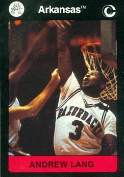 Picture of Andrew Lang Basketball Card (Arkansas) 1991 Collegiate Collection No.67