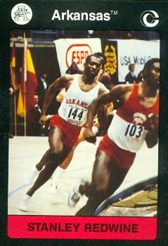 Stanley Redwine Trading Card (Arkansas) 1991 Collegiate Collection No.42 Sprinter