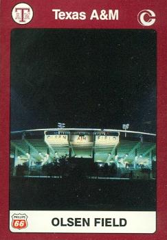 Picture of Aggies Olsen Field Baseball Card (Texas A&M) 1991 Collegiate Collection No.83