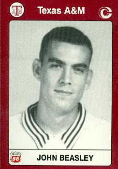 John Beasley Basketball Card (Texas A&M) 1991 Collegiate Collection No.8