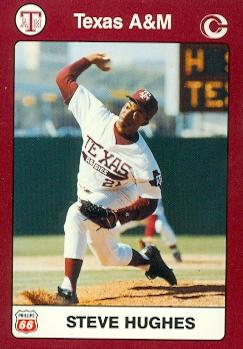 Steve Hughes Baseball Card (Texas A&M) 1991 Collegiate Collection No.86
