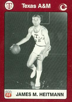 James M. Heitmann Basketball Card (Texas A&M) 1991 Collegiate Collection No.63 -  Autograph Warehouse, 108146