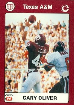 Picture of Gary Oliver Football Card (Texas A&M) 1991 Collegiate Collection No.36