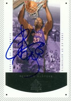 Picture of Antonio Davis autographed Basketball Card (Toronto Raptors) 2003 Upper Deck SP No.92
