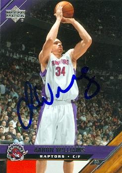 Picture of Aaron Williams autographed Basketball Card (Toronto Raptors) 2005 Upper Deck No.187