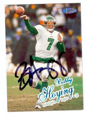 Picture of Bobby Hoying autographed Football Card (Philadelphia Eagles) 1998 Fleer Ultra No.91