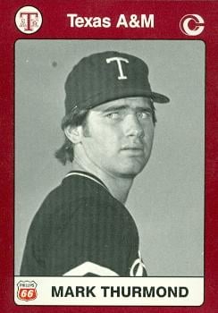 Mark Thurmond Baseball Card (Texas A&M) 1991 Collegiate Collection No.40