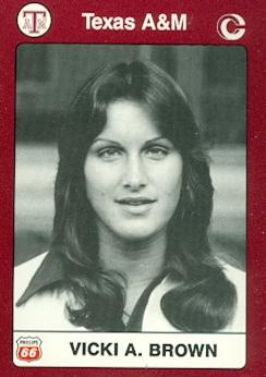 Vicki A. Brown Trading Card (Texas A&M) 1991 Collegiate Collection No.96 Swimmer