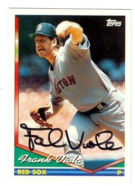 Picture of Frank Viola autographed baseball card (Boston Red Sox) 1994 Topps No.140