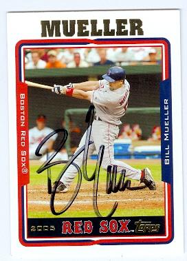Bill Mueller autographed baseball card (Boston Red Sox) 2005 Topps No.179
